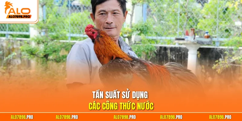 Tần suất sử dụng các công thức nước